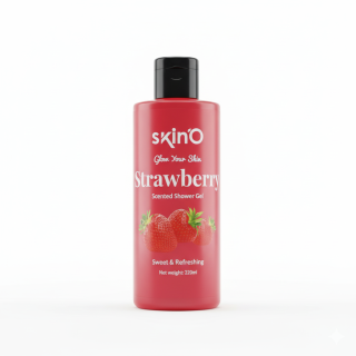 skinO Strawberry Scented Shower Gel 220ml