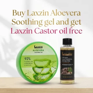 Buy Laxzin Soothing gel and Get Laxzin Castor Oil Free