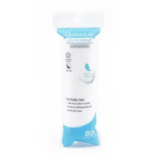The Dermalix Premium Cotton Pads 80Pcs